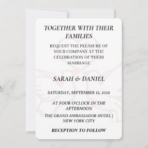 Romantic Lovebirds Heart Wedding Invitation Lush