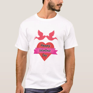 "Romantic Lovebirds Valentine T-Shirt