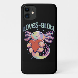 Romantic Loves - happy axolotl Case-Mate iPhone Case