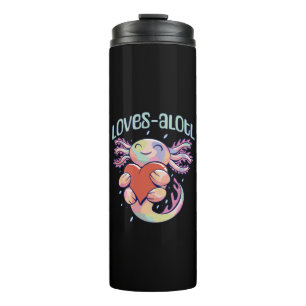 Romantic Loves - happy axolotl Thermal Tumbler