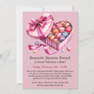 Romantic Macaron Brunch Invitation