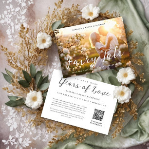 Romantic Magic of Love Photo Wedding Anniversary Save The Date