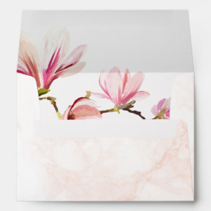 Romantic Magnolia Floral Bridal Shower Envelope