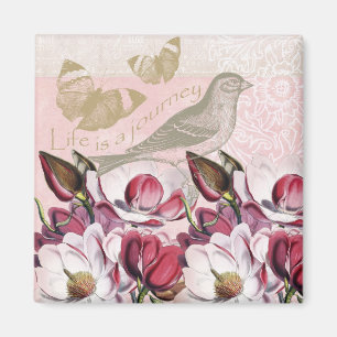 Romantic Magnolias Magnet