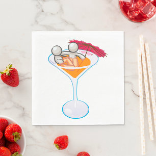 Romantic Martini Napkin