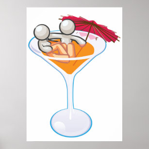 Romantic Martini Poster