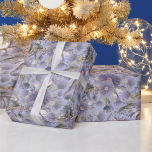 Romantic Mauve Wattle & Eucalyptus Wrapping Paper