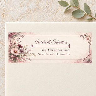 Romantic Mauve Wildflower Wedding