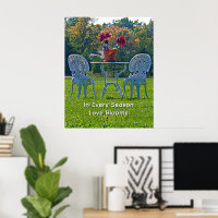 Romantic Meadow of Love Garden Table Flowers