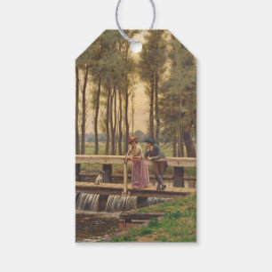 Romantic Meeting Place (by Edmund Blair Leighton) Gift Tags