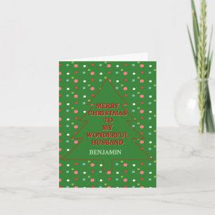 Romantic Merry Christmas Card for Husband