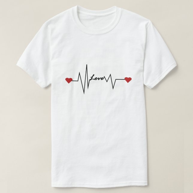 Romantic & Minimalist Design T-Shirt (Design Front)