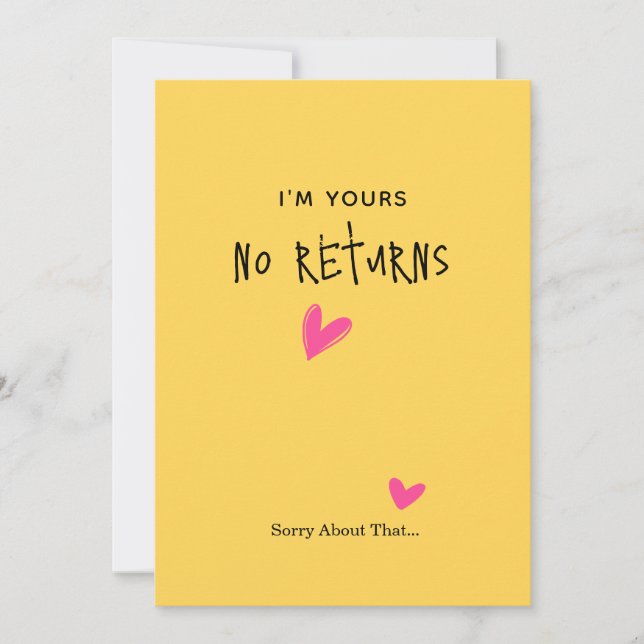 Romantic Minimalist Simple Valentine's Day Card (Front)