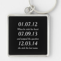 Romantic Moments Personalised Dates Custom Wedding