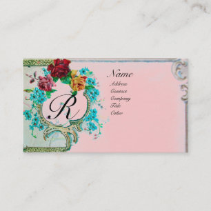ROMANTIC MONOGRAM 3 BUSINESS CARD