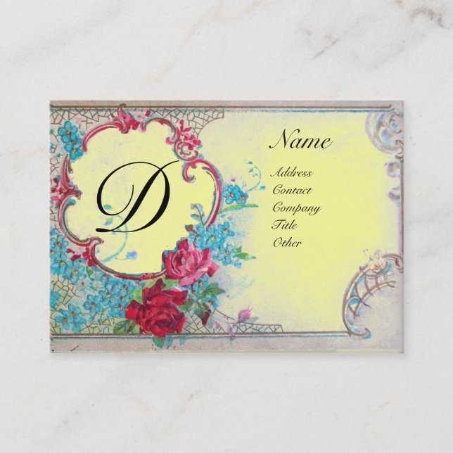 ROMANTIC MONOGRAM BUSINESS CARD (Front)