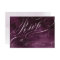 Romantic Moody plum calligraphy wedding RSVP