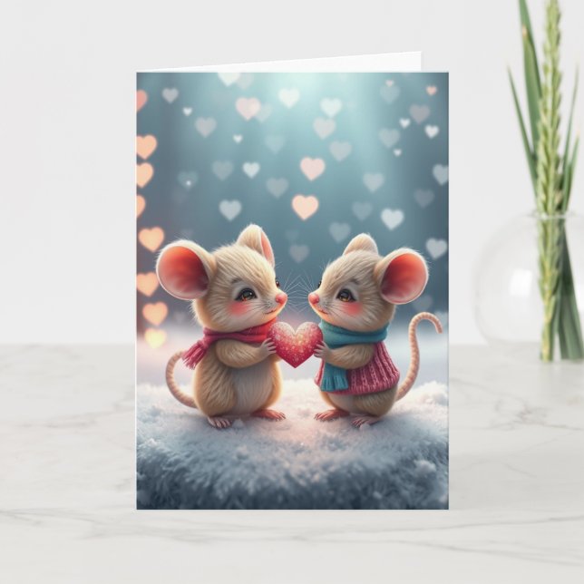 Romantic Mouse Card  (Front)