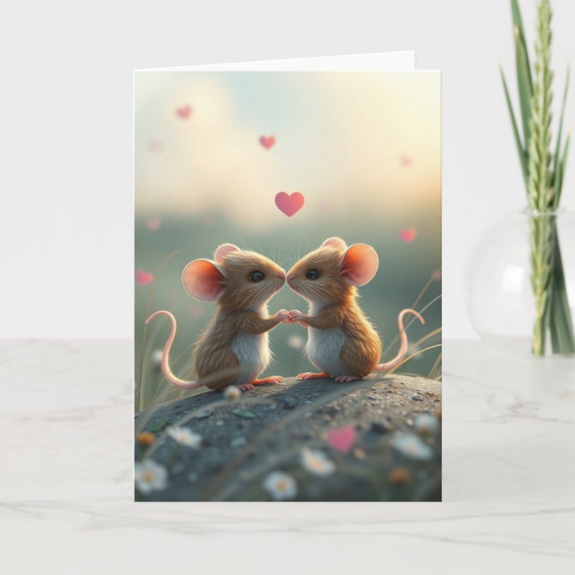 Romantic Mouse Card  (Front)