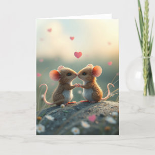 Romantic Mouse Card