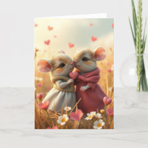 Romantic Mouse Card