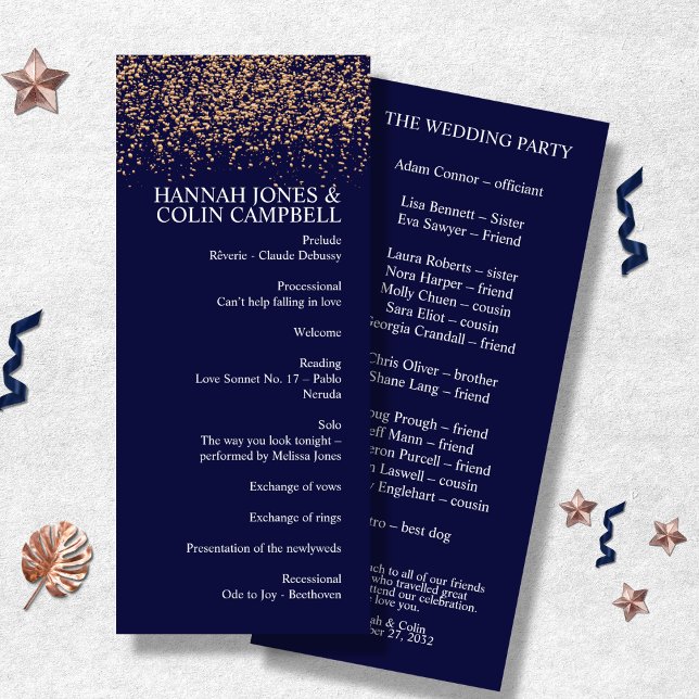 Romantic Navy Rose Gold Stardust Programme (Creator Uploaded)