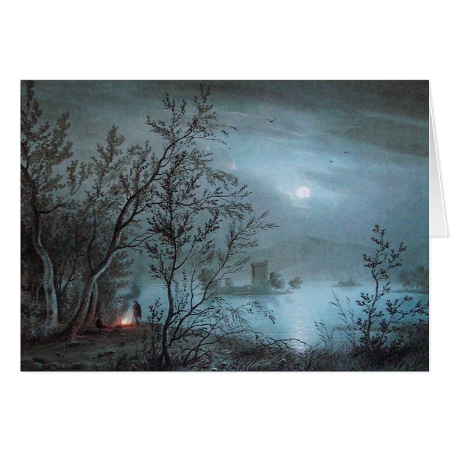 ROMANTIC NOCTURNE LANDSCAPE IN BLUE (Front Horizontal)