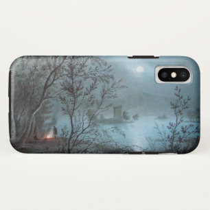 ROMANTIC NOCTURNE LANDSCAPE IN BLUE iPhone XS CASE