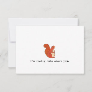 Romantic Nuts About You Card