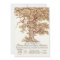 Romantic old oak tree rustic wedding invitation