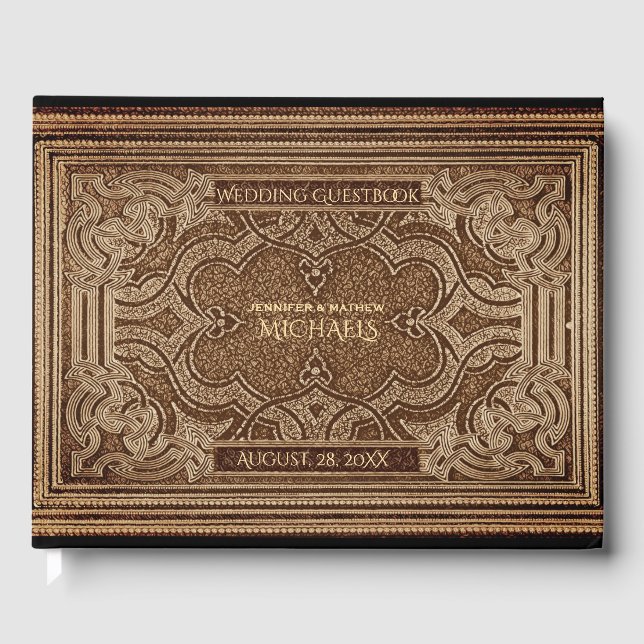 Romantic Old Vintage Look Guest Book (Front)