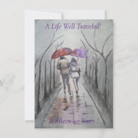 Romantic Painting 40th Wedding Anniversary