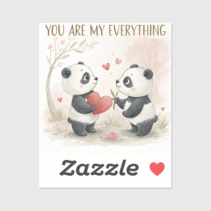 Romantic Panda Card 