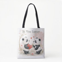 Romantic Panda Card – Be Mine Forever