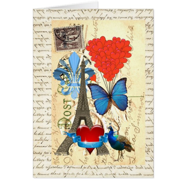 Romantic Paris collage (Front)