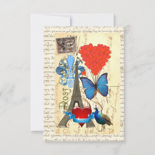 Romantic Paris collage (Front)