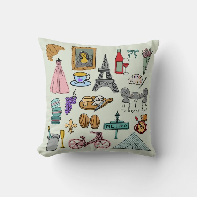 Romantic Paris Cushion (Front)