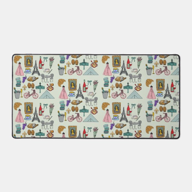 Romantic Paris Desk Mat (Front)