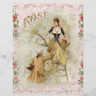 Romantic Paris Lovers pink shabbychic