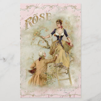 Romantic Paris Lovers pink shabbychic Stationery