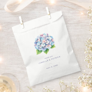 Romantic Pastel Floral Hydrangea Favour Bags