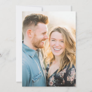 Romantic Pastel Floral Photo Invitation