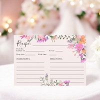 Romantic pastel wild flowers spring bridal recipe 