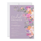 Romantic pastel wild flowers spring bridal shower