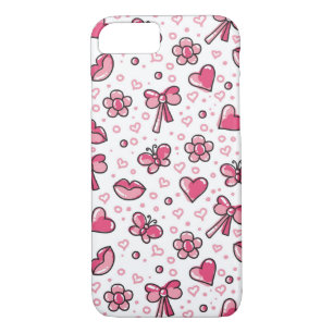 romantic pattern Case-Mate iPhone case