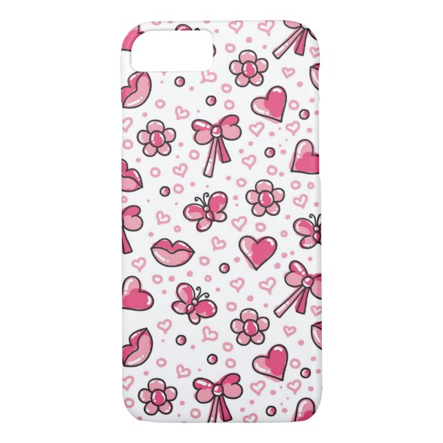romantic pattern Case-Mate iPhone case (Back)