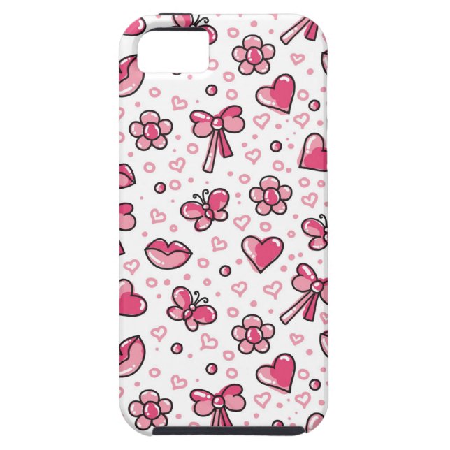 romantic pattern Case-Mate iPhone case (Back)