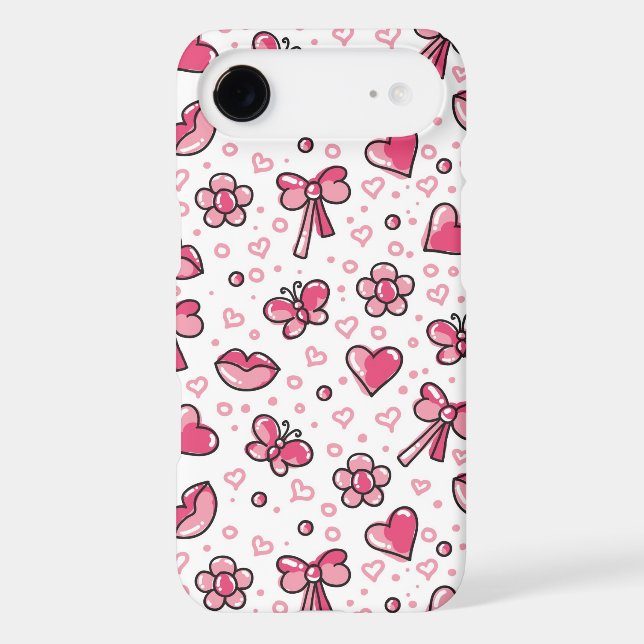 romantic pattern Case-Mate iPhone case (Back)