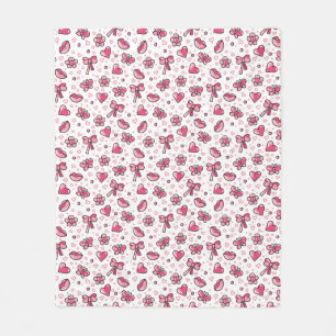 romantic pattern fleece blanket