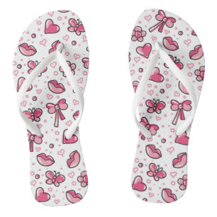 romantic pattern jandals